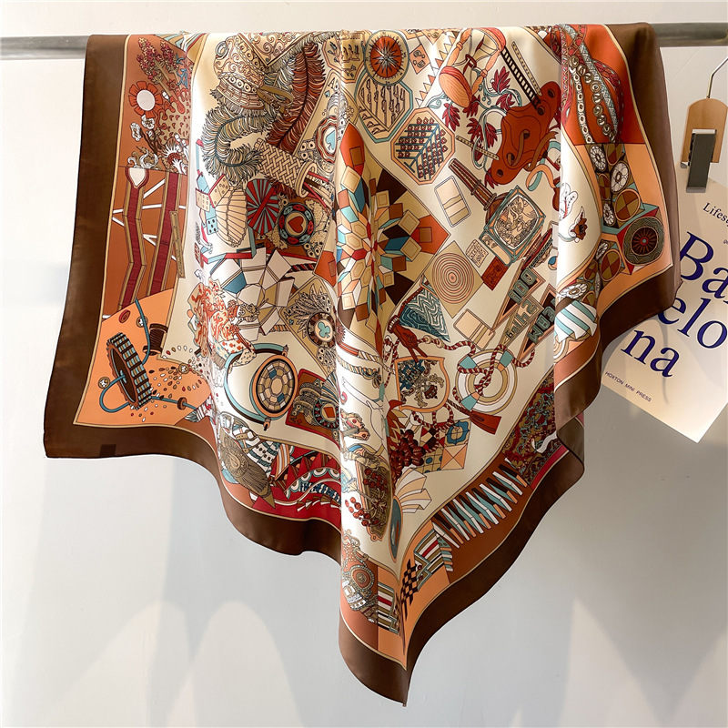 Silk Scarf Square - 2026 Neuer Quadratischer Twill-Seidenschal für Damen