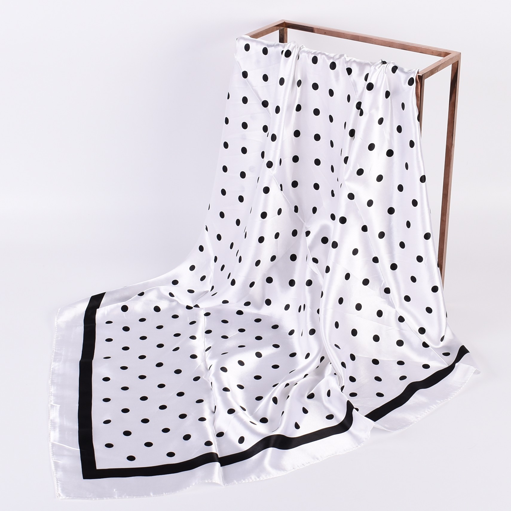 Silk Scarf Square - Sommer neuer modischer Temperament Wavelet Dot