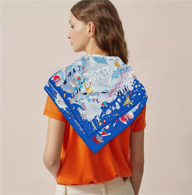 POBING Twill Seide Schal Fraue – Silk Scarf Square Bewertung und Preis