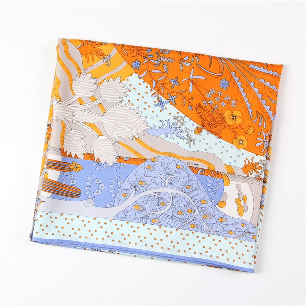 Manueller handgerollter Twill- – Silk Scarf Square Bewertung und Preis
