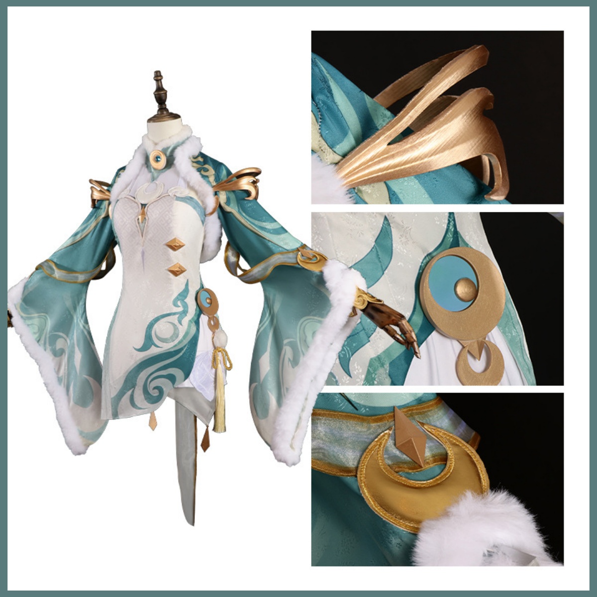 Game Zibai Cosplay Kostüm Grün – Women'S Accessories Clothing Bewertung und Preis