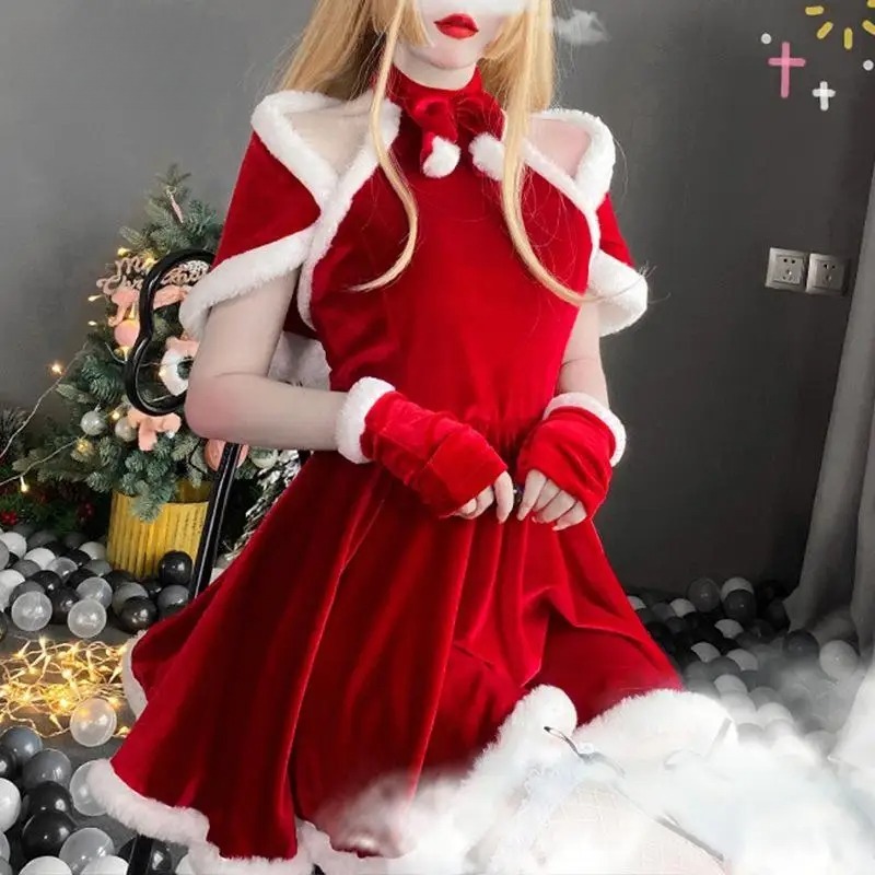 Weihnachts-Cosplay-Kostüm Klei – Women'S Red Accessories Bewertung und Preis