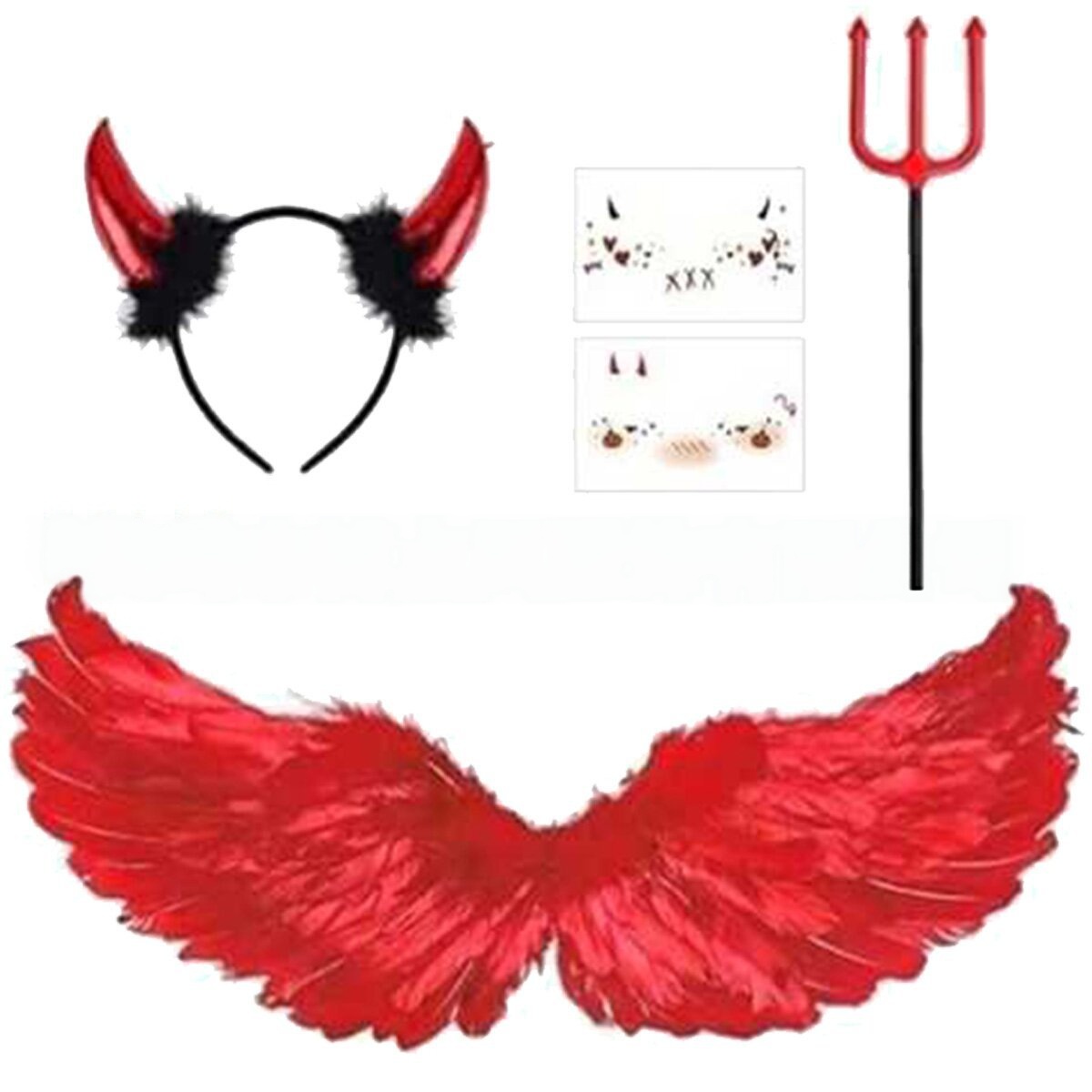 Halloween-Cosplay-Set: Roter T – Women'S Red Accessories Bewertung und Preis