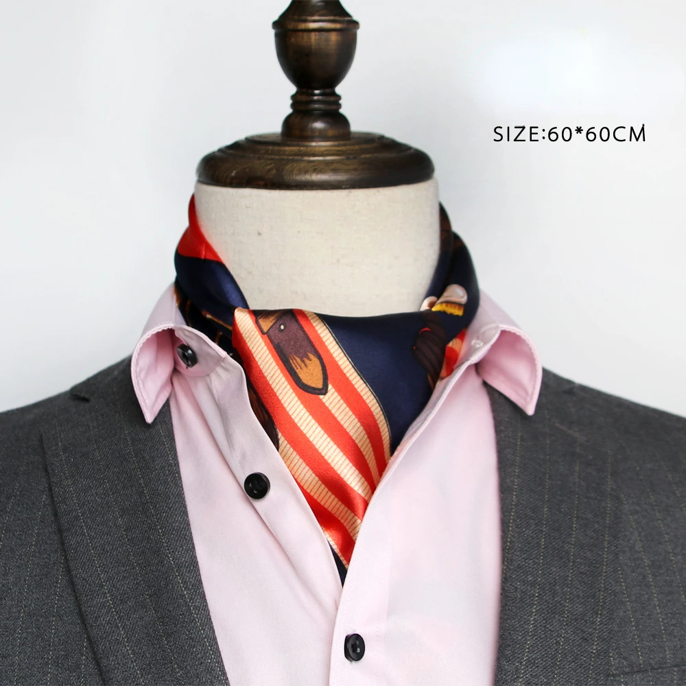 Britischer Herren-Seidenschal, – Silk Scarf Square Bewertung und Preis