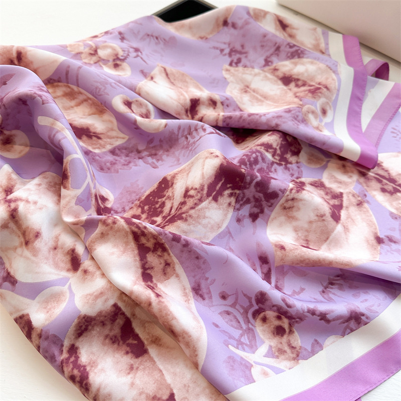 Retro 90cm bedruckte große qua – Silk Scarf Square Bewertung und Preis