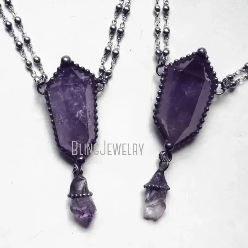 10 Stück Amethyst-Kristall-Hal – Women'S Emo Accessories Bewertung und Preis