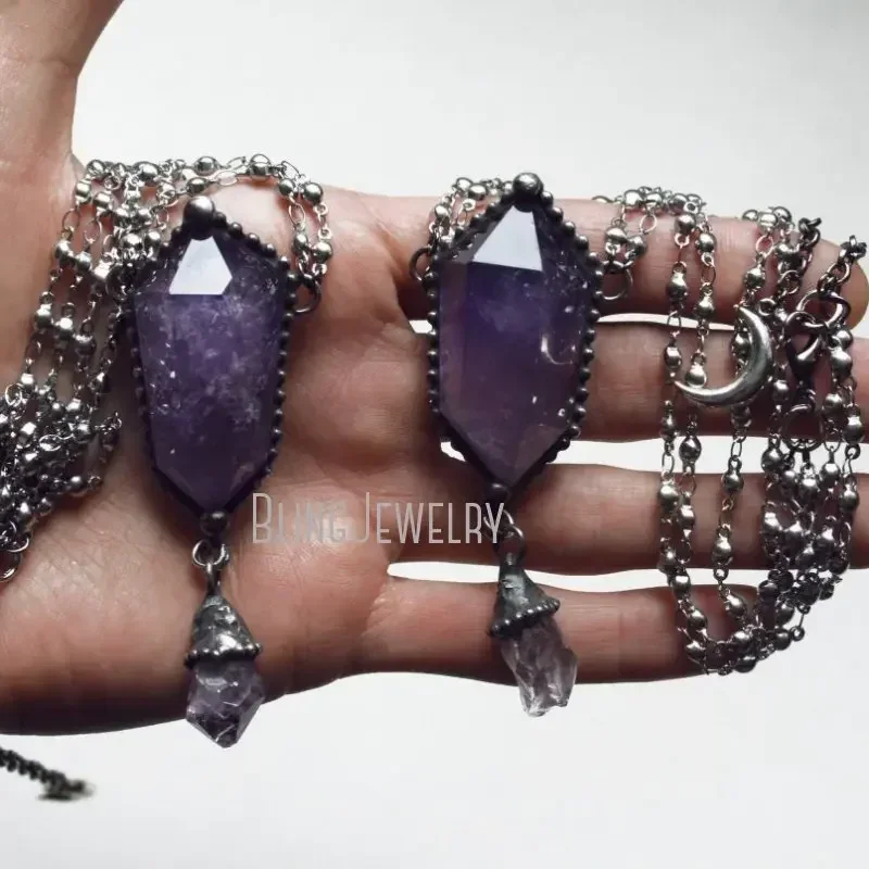 10 Stück Amethyst-Kristall-Hal – Women'S Emo Accessories Bewertung und Preis