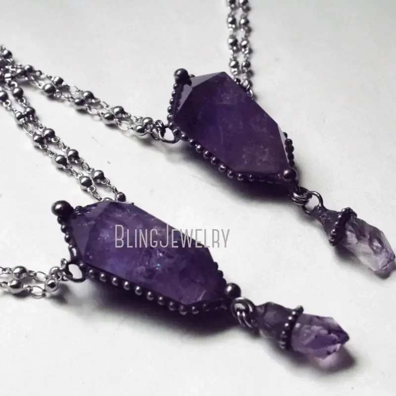 10 Stück Amethyst-Kristall-Hal – Women'S Emo Accessories Bewertung und Preis