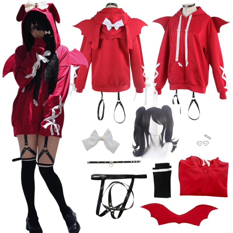 Game Rain Ame Kostüm Anker Mäd – Women'S Red Accessories Bewertung und Preis